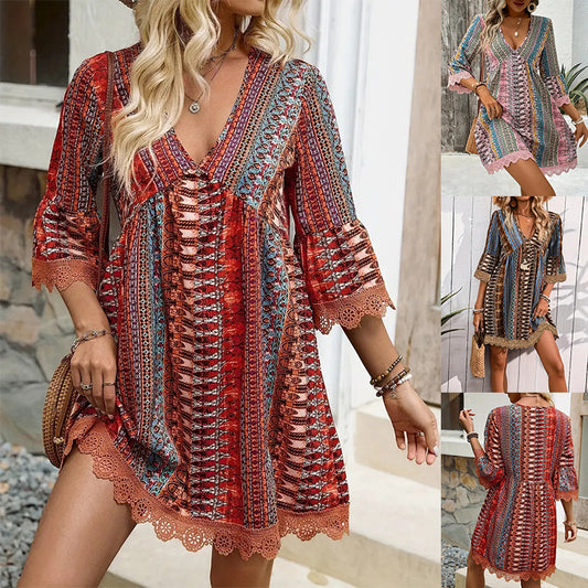 Bohemian Style  Beach Dresses For Women